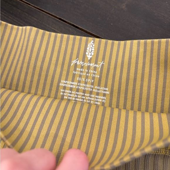 Free people movement Stripe Mixing Biker Shorts size XS/S - Picture 5 of 5